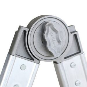 Taco goma Escalera telescopica de aluminio articulada con estabilizador