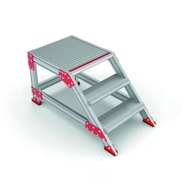 Taburete de aluminio PRO (3 peldaños)