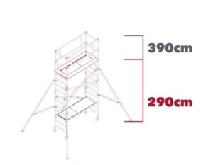 Pack C. Andamio altura 3,9m