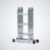 Escalera multiposiciones de aluminio profesional plegada