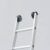 Parte superior Escalera aluminio 2 tramos