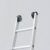 Parte superior Escalera de aluminio 2 tramos profesional transformable (uso intensivo)