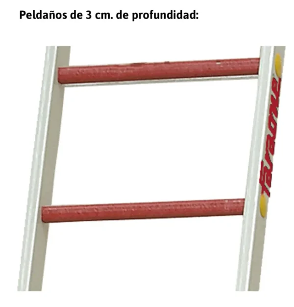 2TFV-EC | Escalera de fibra de vidrio extensible con cuerda 2