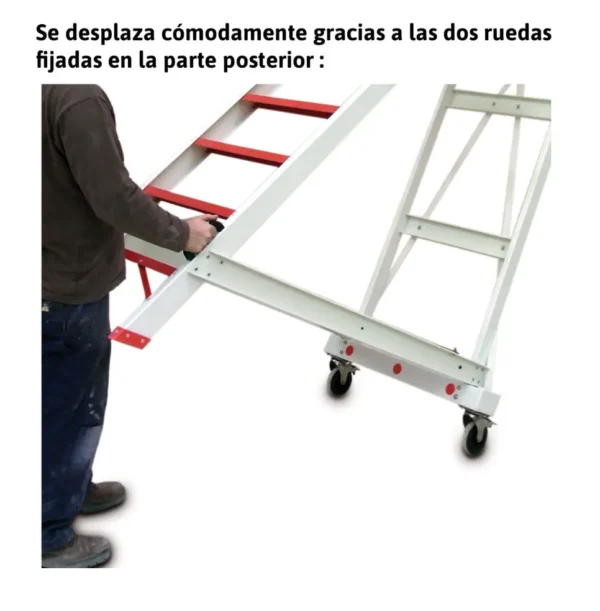 ALFI | Escalera con plataforma y barandilla de seguridad de fibra de vidrio 3