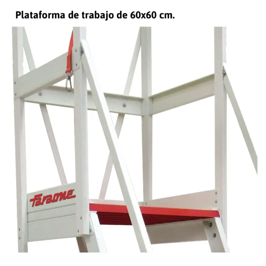 ALFI | Escalera con plataforma y barandilla de seguridad de fibra de vidrio 4