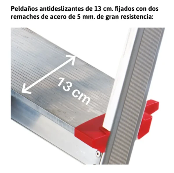 ELEGANCE | Escalera de tijera con peldaños cómodos 5