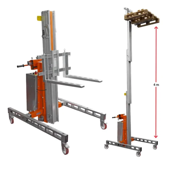 HW-SEL | Elevador de materiales en aluminio de 200 kg (4,5m altura)