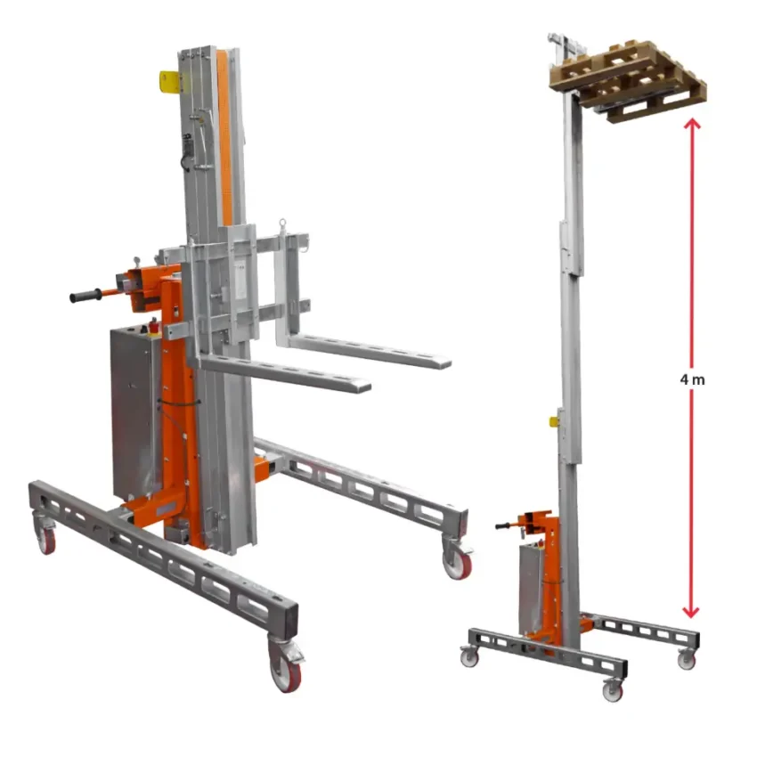 HW-SEL | Elevador de materiales en aluminio de 200 kg (4,5m altura)