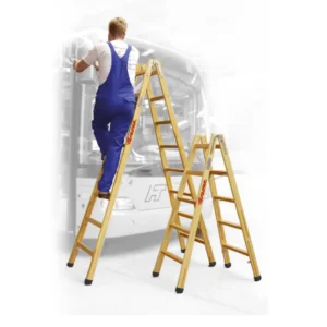 LD | Escalera doble subida de madera 3