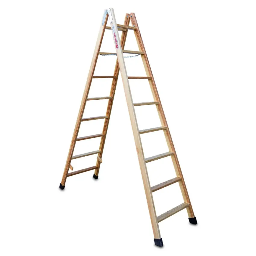 LD | Escalera doble subida de madera