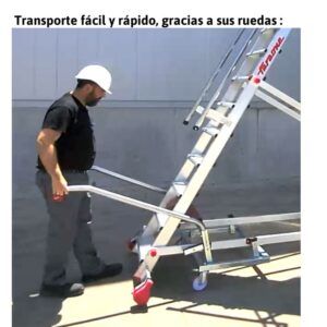 PICK _ Escalera con plataforma y plano de carga eléctrico 2