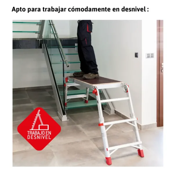 PLAT | Plataforma de trabajo plegable y regulable en altura 4