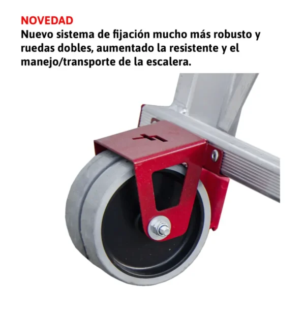 PLS | Escalera con amplia plataforma y altura regulable 5