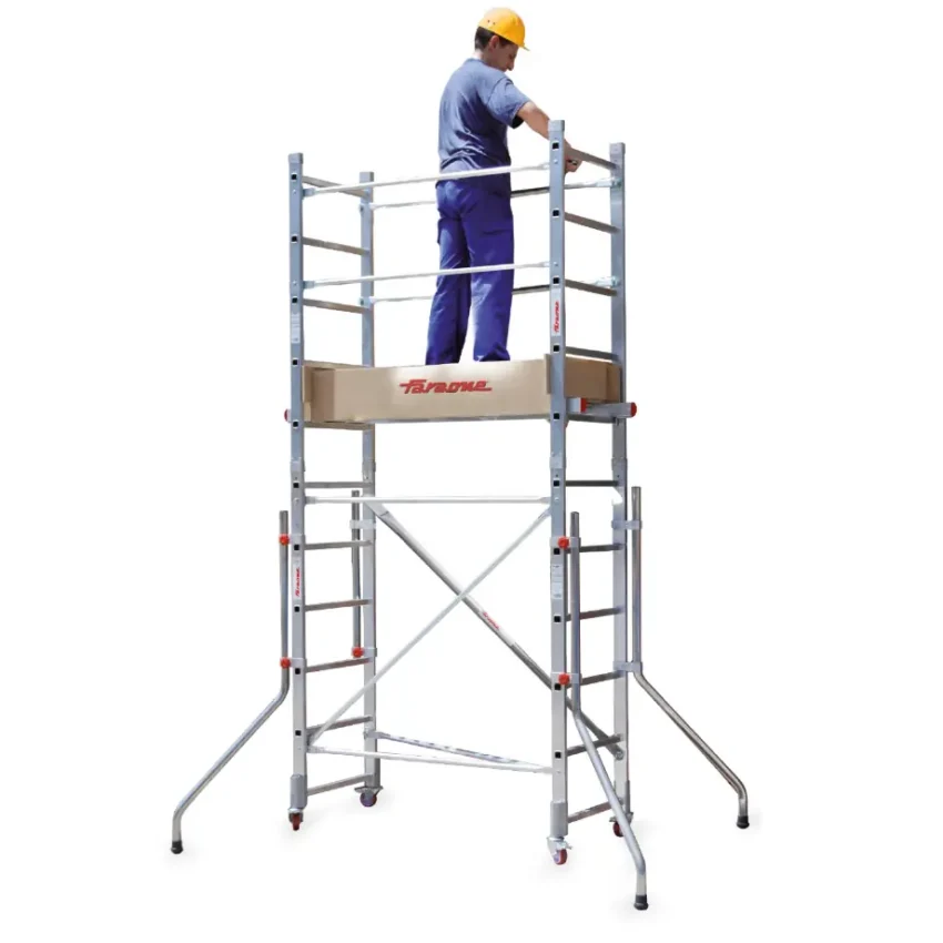 RAPIDO 140 | Andamio de aluminio con ruedas y plataforma de 140x60 cm