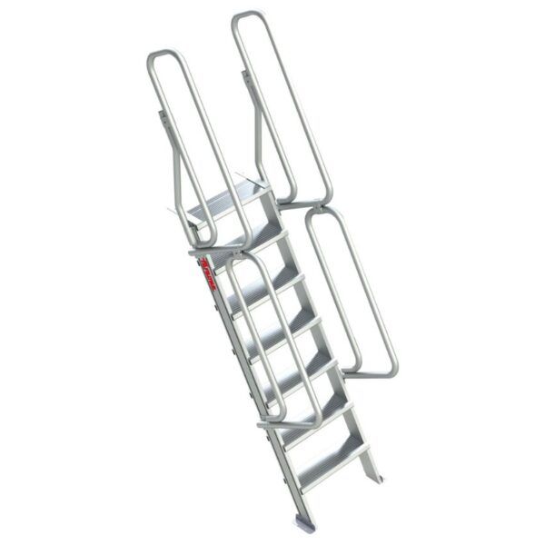 SG60 | Escalera de aluminio fija para entreplantas y altillos