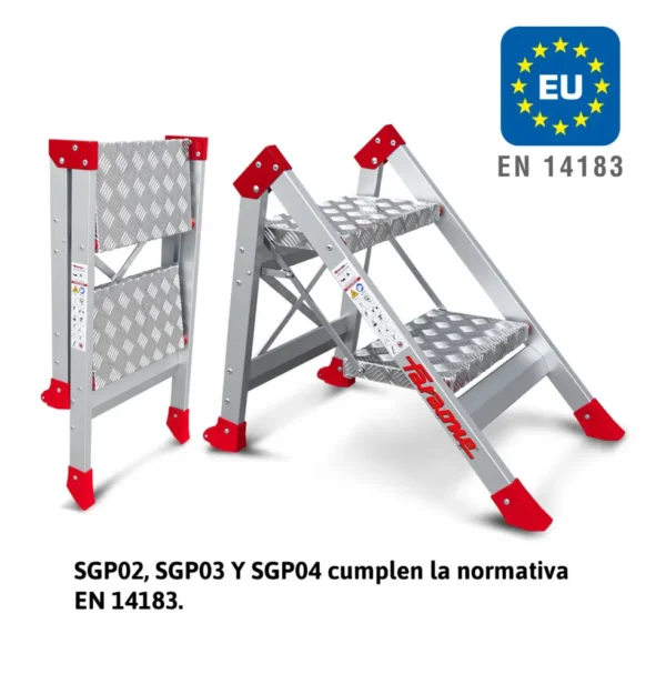 SGP | Taburete de alta seguridad en aluminio 2