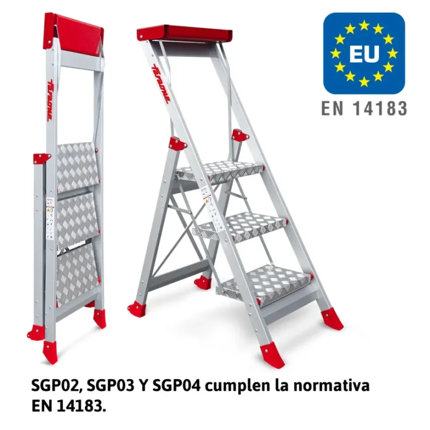 SGP | Taburete de alta seguridad en aluminio
