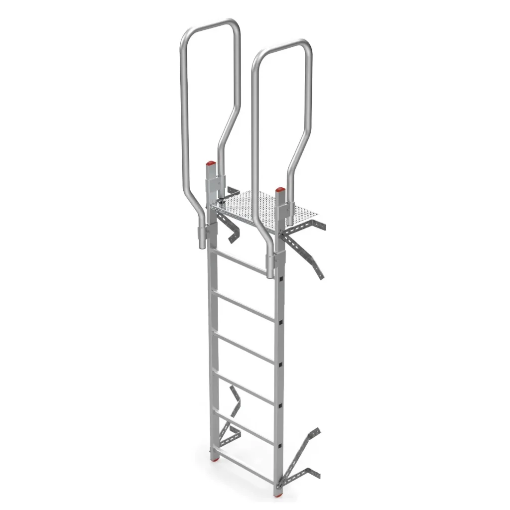 SVS0 Escalera vertical de seguridad sin jaula de protección 01