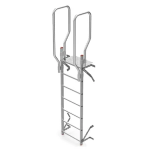SVS0 Escalera vertical de seguridad sin jaula de protección 01