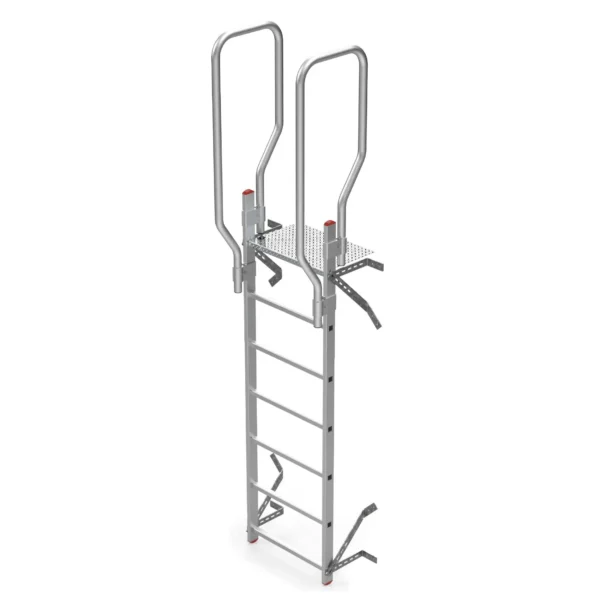 SVS0 Escalera vertical de seguridad sin jaula de protección 01