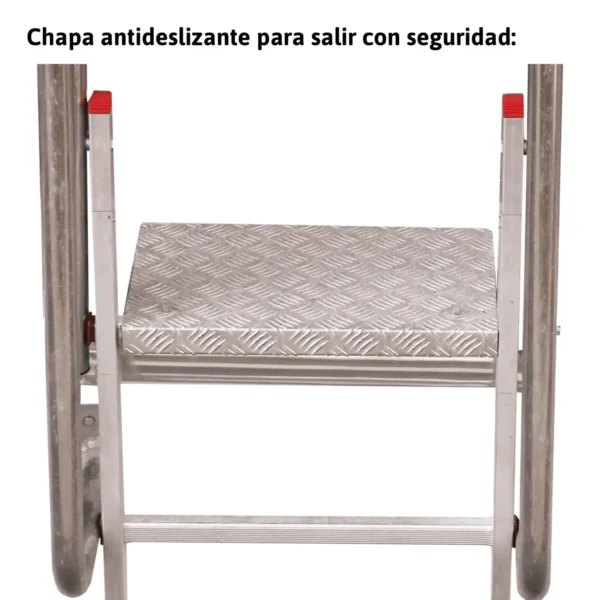SVS0 Escalera vertical de seguridad sin jaula de protección 04