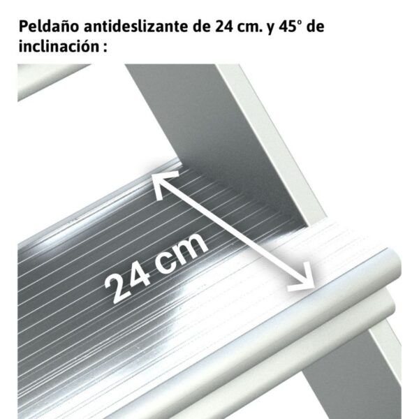 SY45 _ Escalera con plataforma y cuatro ruedas 3