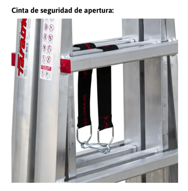 TELES | Escalera telescópica de aluminio multiusos súper profesional 2