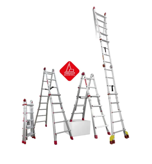 TELES | Escalera telescópica de aluminio multiusos súper profesional