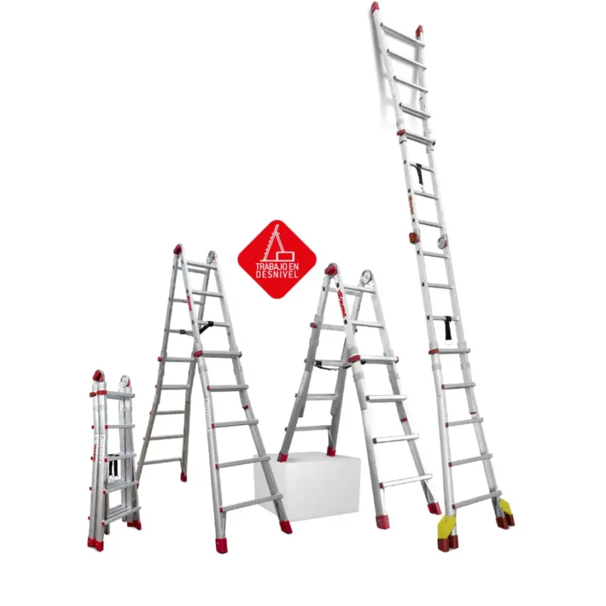 TELES | Escalera telescópica de aluminio multiusos súper profesional