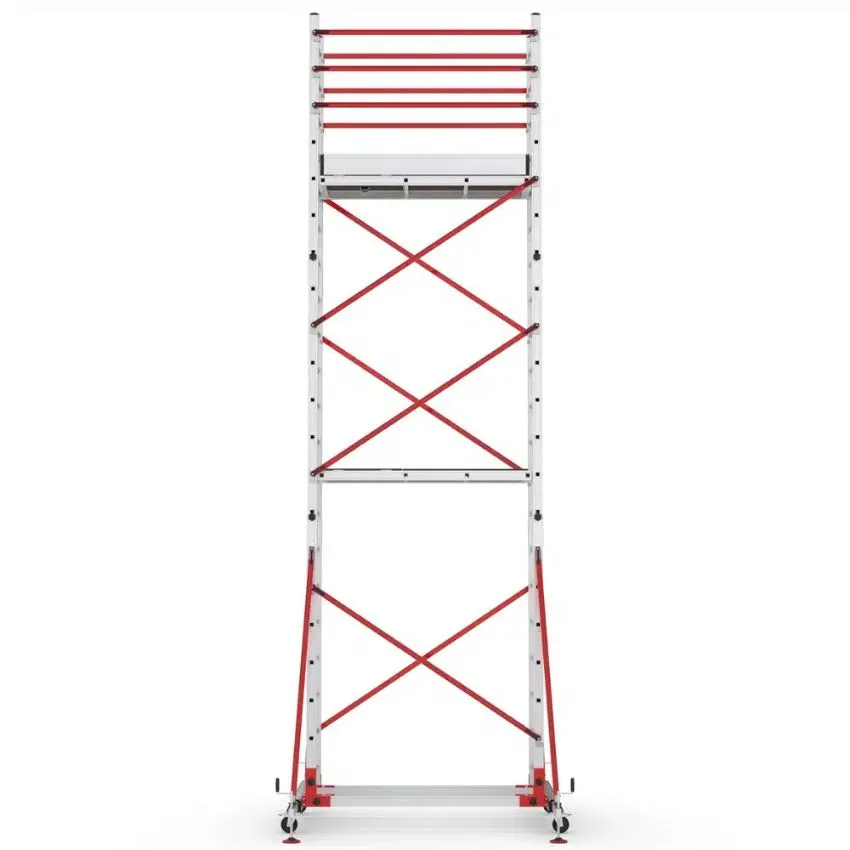 Andamio de aluminio modular portátil (155x60cm) Vista lateral