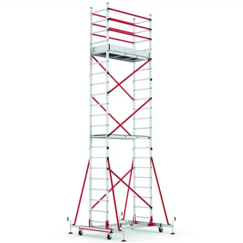 Andamio de aluminio modular portátil (155x60cm) De 2,90 a 6,90m