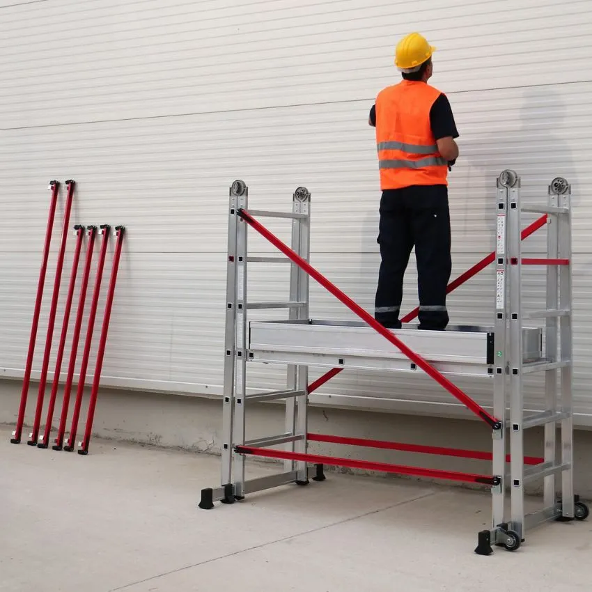 Andamio plataforma multifunción convertible en escalera (155x60 cm) De 4,30m con operario